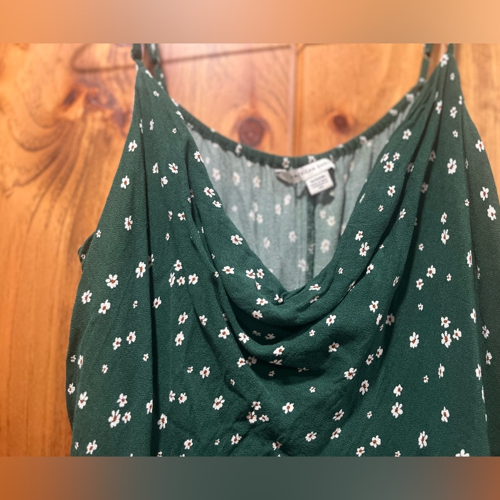 American Eagle Outfitters Green Floral Dress - Picture 3 of 6